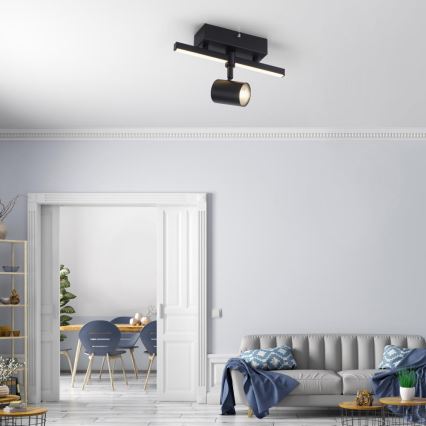 Paul Neuhaus 6523-18 - LED spot svetiljka BARIK 1xGU10/4,5W/230V + LED/3W