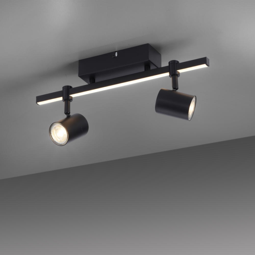 Paul Neuhaus 6524-18 - LED Reflektorska lampa BARIK 2xGU10/4,5W/230V + LED/5W