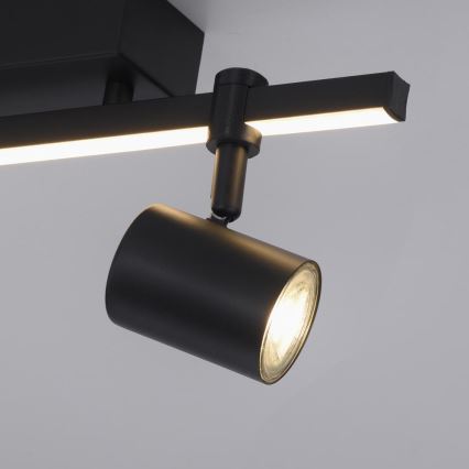 Paul Neuhaus 6524-18 - LED Reflektorska lampa BARIK 2xGU10/4,5W/230V + LED/5W
