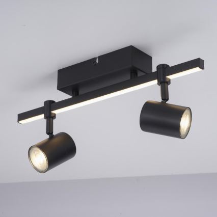 Paul Neuhaus 6524-18 - LED spot svetlo BARIK 2xGU10/4,5W/230V + LED/5W