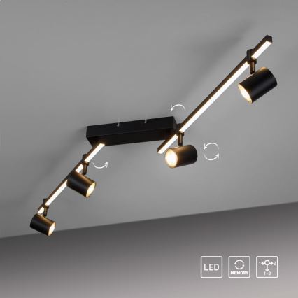 Paul Neuhaus 6525-18 - LED Reflektorska lampa BARIK 4xGU10/4,5W/230V + LED/10W