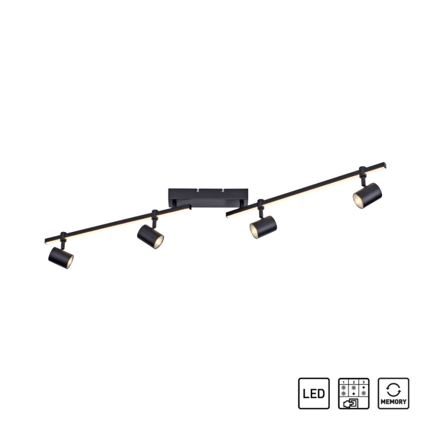 Paul Neuhaus 6525-18 - LED Reflektorska lampa BARIK 4xGU10/4,5W/230V + LED/10W