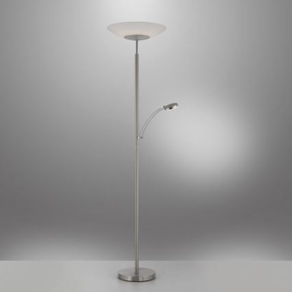Paul Neuhaus 655-55 - LED Prigušiva podna lampa ALFRED 1xLED/28W+1xLED/4W/230V sjajni krom