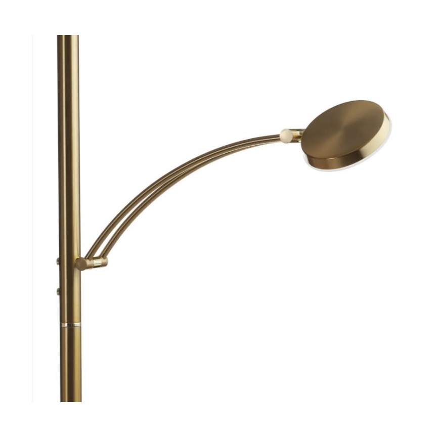 Paul Neuhaus 655-60 - LED prigušiva podna lampa ALFRED 1xLED/28W/230V+1xLED/4W/230V mesing