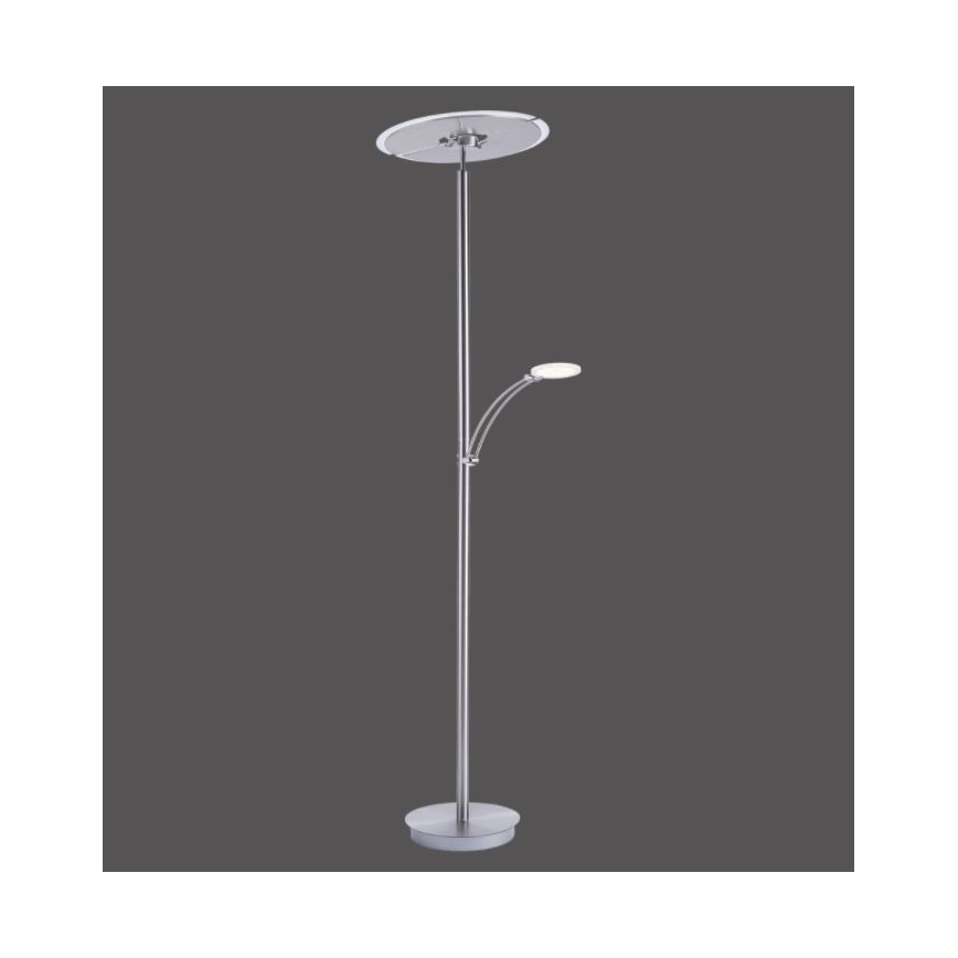 Paul Neuhaus 673-55 - LED Prigušiva podna lampa ARTUR 2xLED/21W/230V+1xLED/6W sjajni krom