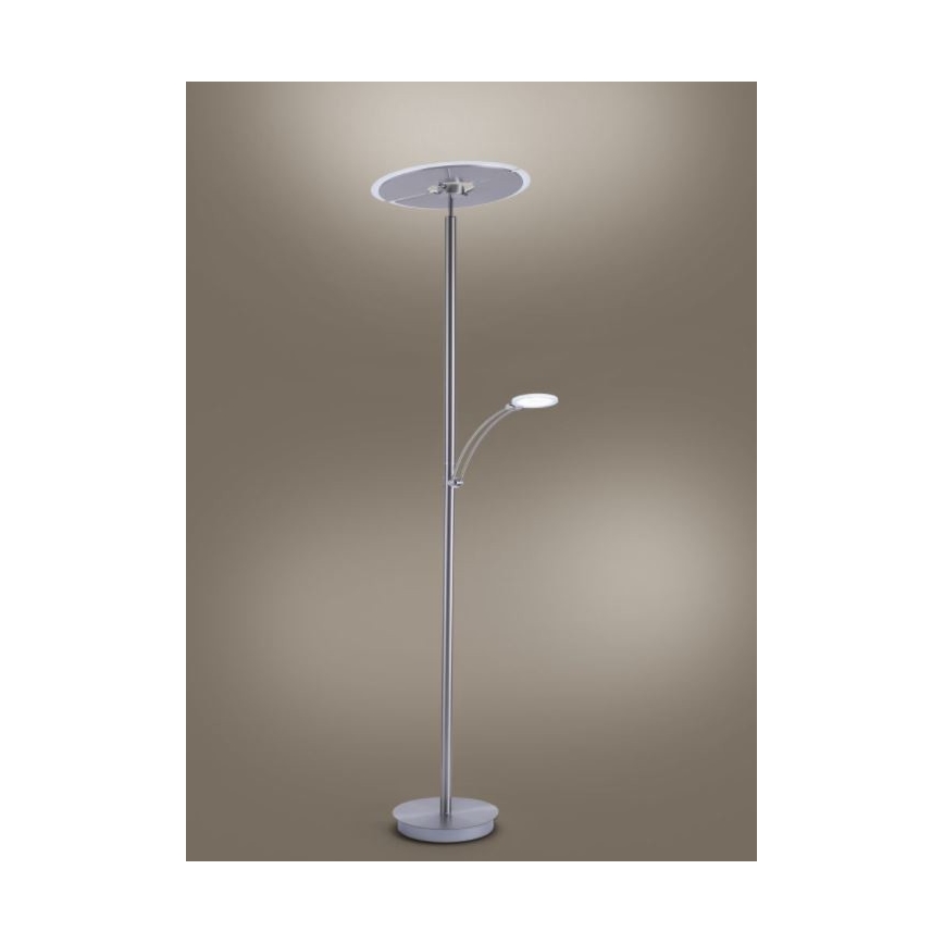 Paul Neuhaus 673-55 - LED Prigušiva podna lampa ARTUR 2xLED/21W/230V+1xLED/6W sjajni krom