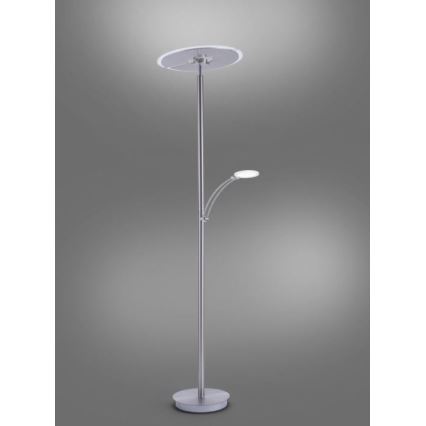 Paul Neuhaus 673-55 - prigušiva LED podna lampa ARTUR 2xLED/21W/230V+1xLED/6W sjajni hrom