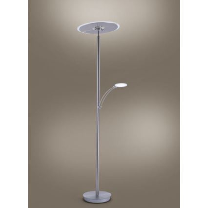 Paul Neuhaus 673-55 - prigušiva LED podna lampa ARTUR 2xLED/21W/230V+1xLED/6W sjajni hrom