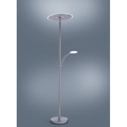 Paul Neuhaus 673-55 - prigušiva LED podna lampa ARTUR 2xLED/21W/230V+1xLED/6W sjajni hrom