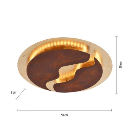 Paul Neuhaus 6983-48 - LED prigušiva stropna svetiljka NEVIS LED/42W/230V