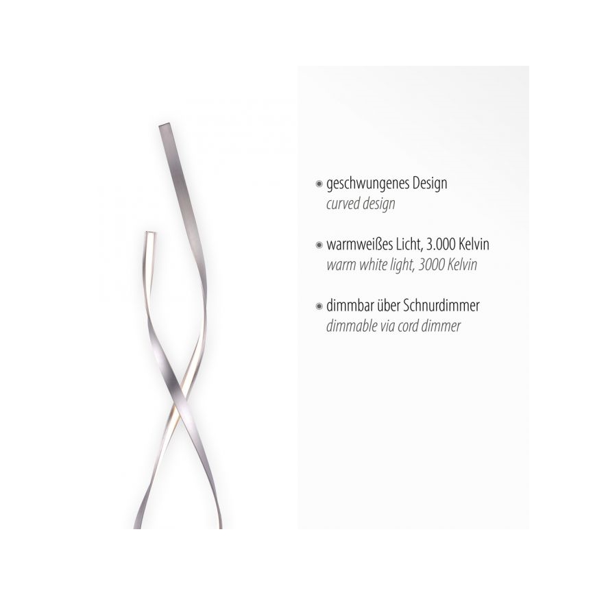 Paul Neuhaus 720-55 - LED prigušiva podna lampa LINDA LED/27W/230V sjajni hrom