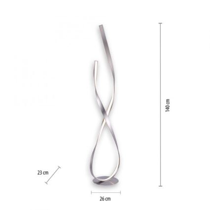 Paul Neuhaus 720-55 - LED prigušiva podna lampa LINDA LED/27W/230V sjajni hrom