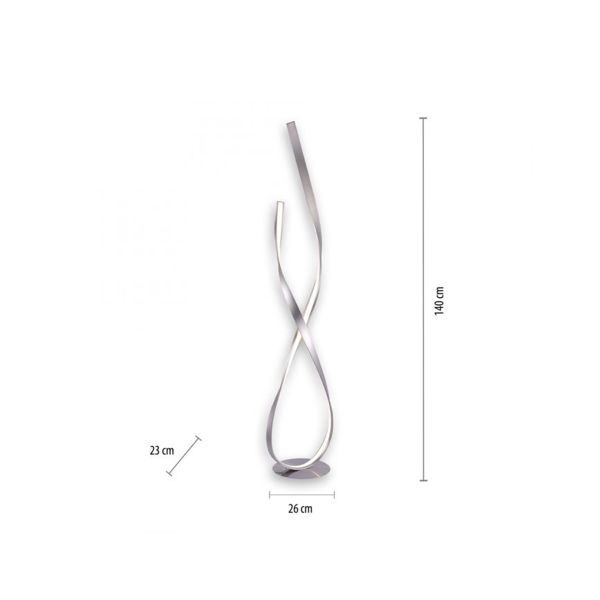 Paul Neuhaus 720-55 - LED prigušiva podna lampa LINDA LED/27W/230V sjajni hrom