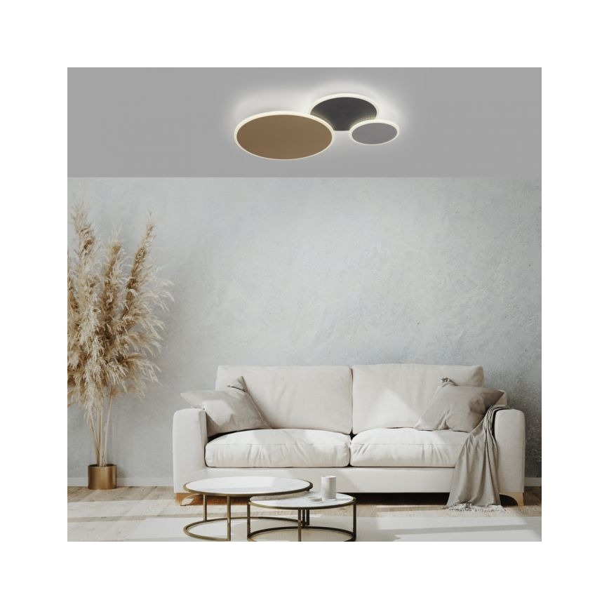 Paul Neuhaus 8007-70 - LED Prigušiva plafonjera Q-PIATO LED/35W/230V 2700-5000K Wi-Fi + Daljinski upravljač