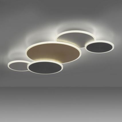 Paul Neuhaus 8008-70 - LED Prigušiva plafonjera Q-PIATO LED/49W/230V 2700-5000K Wi-Fi + Daljinski upravljač
