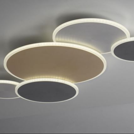 Paul Neuhaus 8008-70 - LED Prigušiva plafonjera Q-PIATO LED/49W/230V 2700-5000K Wi-Fi + Daljinski upravljač