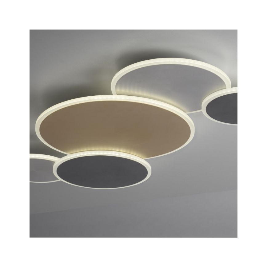 Paul Neuhaus 8008-70 - LED Prigušiva plafonjera Q-PIATO LED/49W/230V 2700-5000K Wi-Fi + Daljinski upravljač