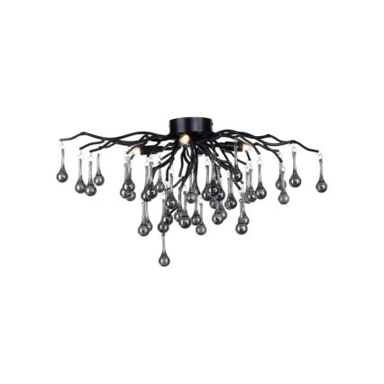 Paul Neuhaus 8090-18 - plafonski luster ICICLE 4xG9/40W/230V 30x60 cm crna