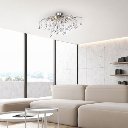 Paul Neuhaus 8090-55 - Prisadni luster ICICLE 4xG9/40W/230V 30x60 cm sjajni hrom