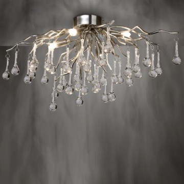 Paul Neuhaus 8090-55 - Prisadni luster ICICLE 4xG9/40W/230V 30x60 cm sjajni hrom