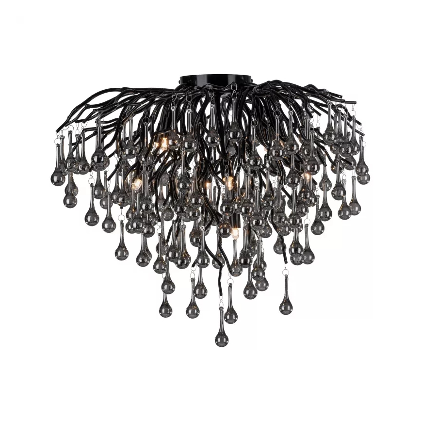 Paul Neuhaus 8091-18 - Plafonski luster ICICLE 9xG9/40W/230V, prečnik 50 cm, crne boje