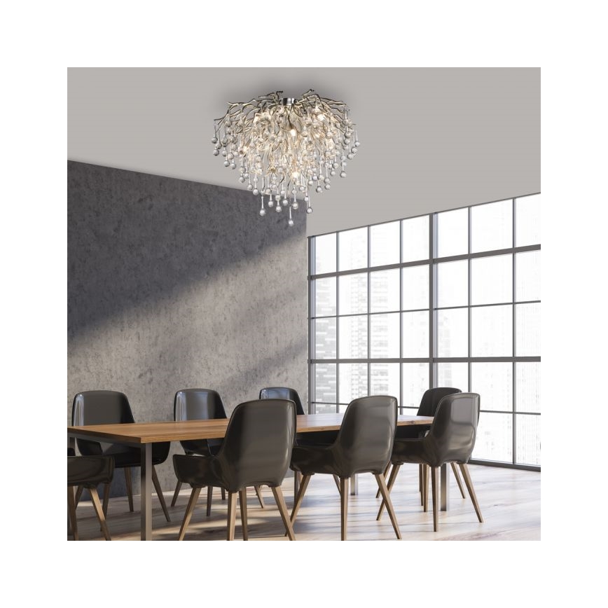 Paul Neuhaus 8091-55 - Nadgradni luster ICICLE 9xG9/40W/230V pr. 50 cm sjajni krom