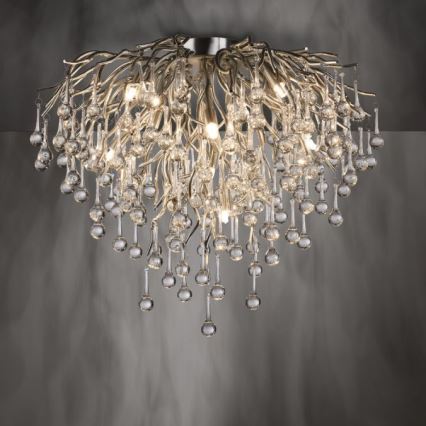 Paul Neuhaus 8091-55 - Nadgradni luster ICICLE 9xG9/40W/230V pr. 50 cm sjajni krom