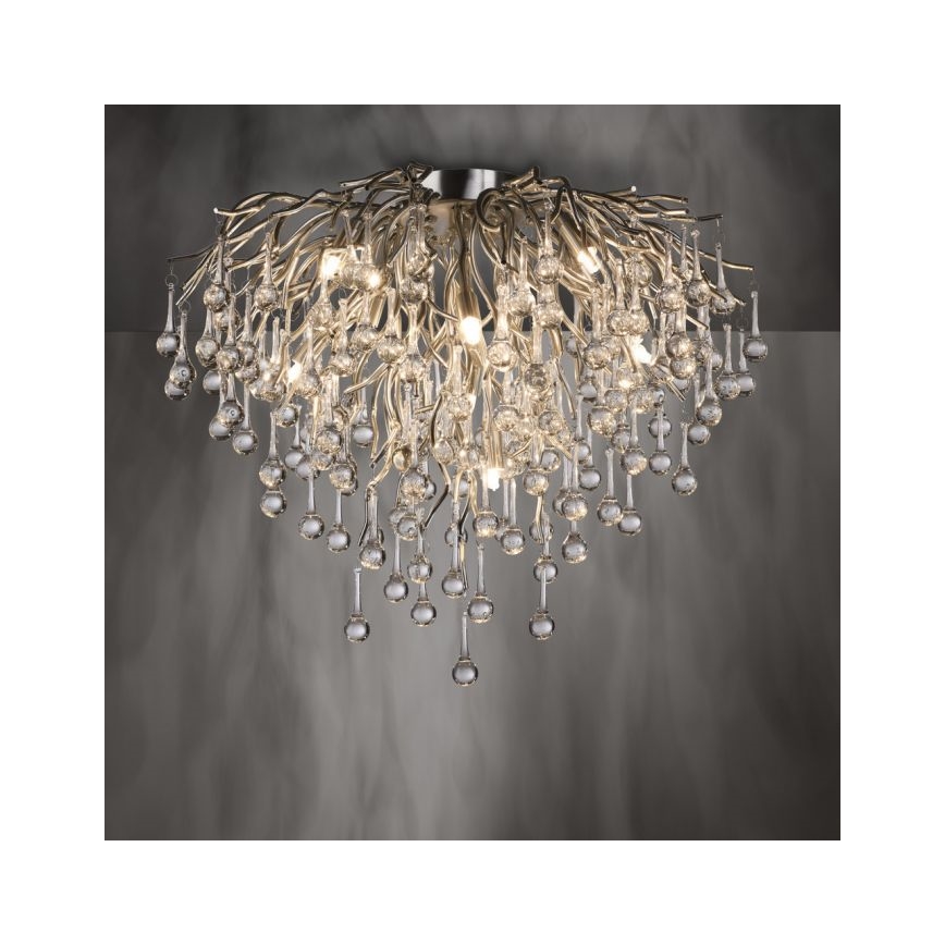 Paul Neuhaus 8091-55 - Nadgradni luster ICICLE 9xG9/40W/230V pr. 50 cm sjajni krom