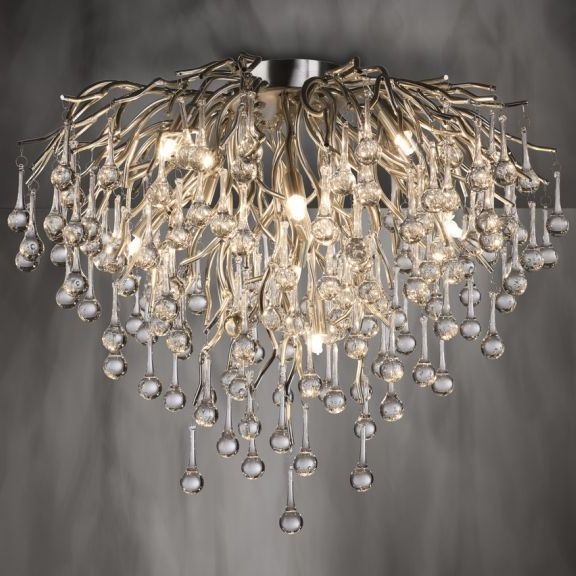 Paul Neuhaus 8091-55 - Nadgradni luster ICICLE 9xG9/40W/230V pr. 50 cm sjajni krom
