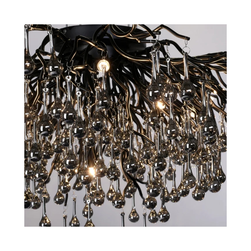 Paul Neuhaus 8092-18 - Plafonski luster ICICLE 14xG9/40W/230V, prečnik 100 cm, crna