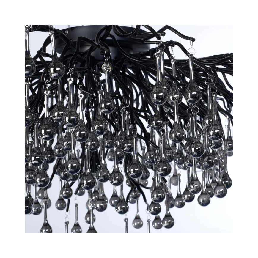 Paul Neuhaus 8092-18 - Plafonski luster ICICLE 14xG9/40W/230V, prečnik 100 cm, crna