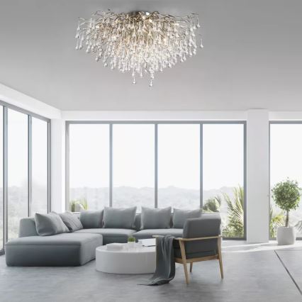 Paul Neuhaus 8092-55 - Plafonski luster ICICLE 14xG9/40W/230V prečnika 100 cm sjajni hrom