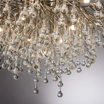 Paul Neuhaus 8092-55 - Plafonski luster ICICLE 14xG9/40W/230V prečnika 100 cm sjajni hrom