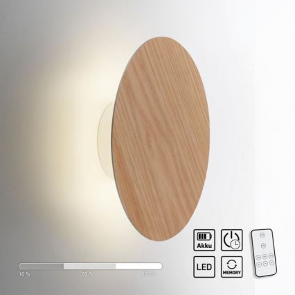 Paul Neuhaus 8153-79 - LED Prigušiva zidna lampa PUNTUA LED/1,3W/3,7V 2200 mAh + Daljinski upravljač