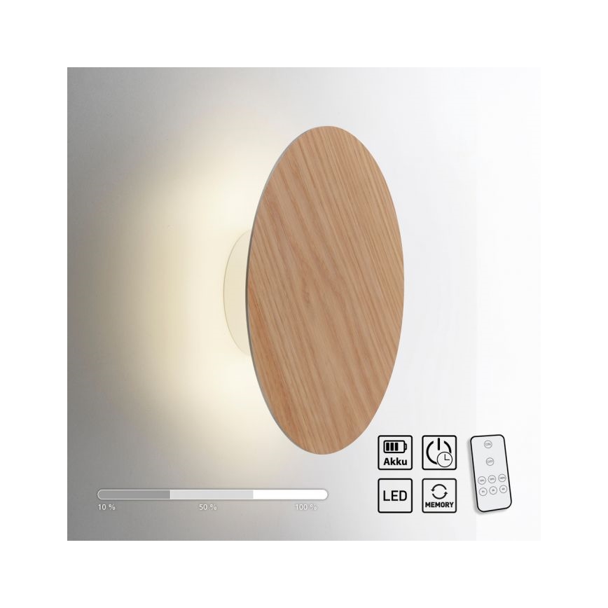 Paul Neuhaus 8153-79 - LED Prigušiva zidna lampa PUNTUA LED/1,3W/3,7V 2200 mAh + Daljinski upravljač