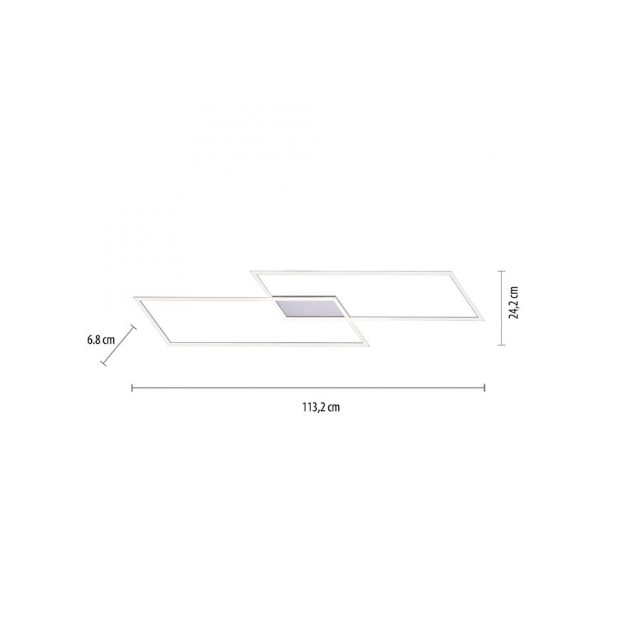 Paul Neuhaus 8194-55 - LED prigušiva plafonski luster INIGO 2xLED/20W/230V