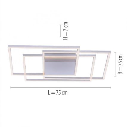Paul Neuhaus 8256-55 - LED prigušiva plafonska svetiljka INIGO 3xLED/16W/230V