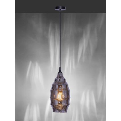 Paul Neuhaus 8267-25 - Luster na sajli SCARLETT 1xE27/60W/230V pr. 19 cm crno