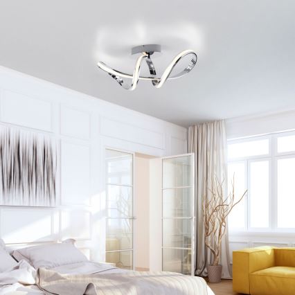 Paul Neuhaus 8331-17 - prigušiva LED plafonjera MELINDA LED/30W/230V sjajni hrom