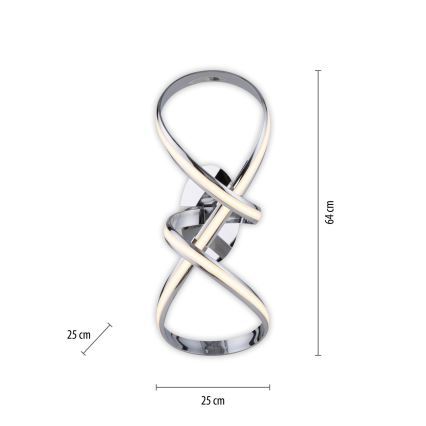 Paul Neuhaus 8331-17 - prigušiva LED plafonjera MELINDA LED/30W/230V sjajni hrom