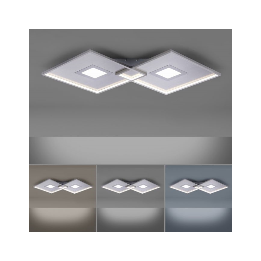 Paul Neuhaus 8378-55 - LED Prigušiva plafonjera AMARA LED/45W/230V sjajni krom + Daljinski upravljač