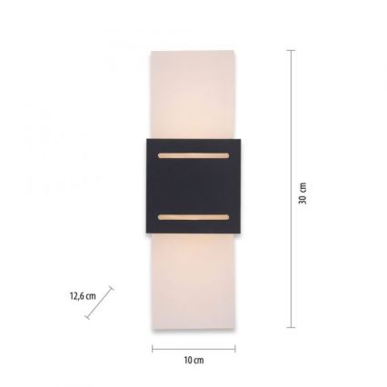 Paul Neuhaus 9007-13 - Zidna lampa ORMA 1xG9/40W/230V crno