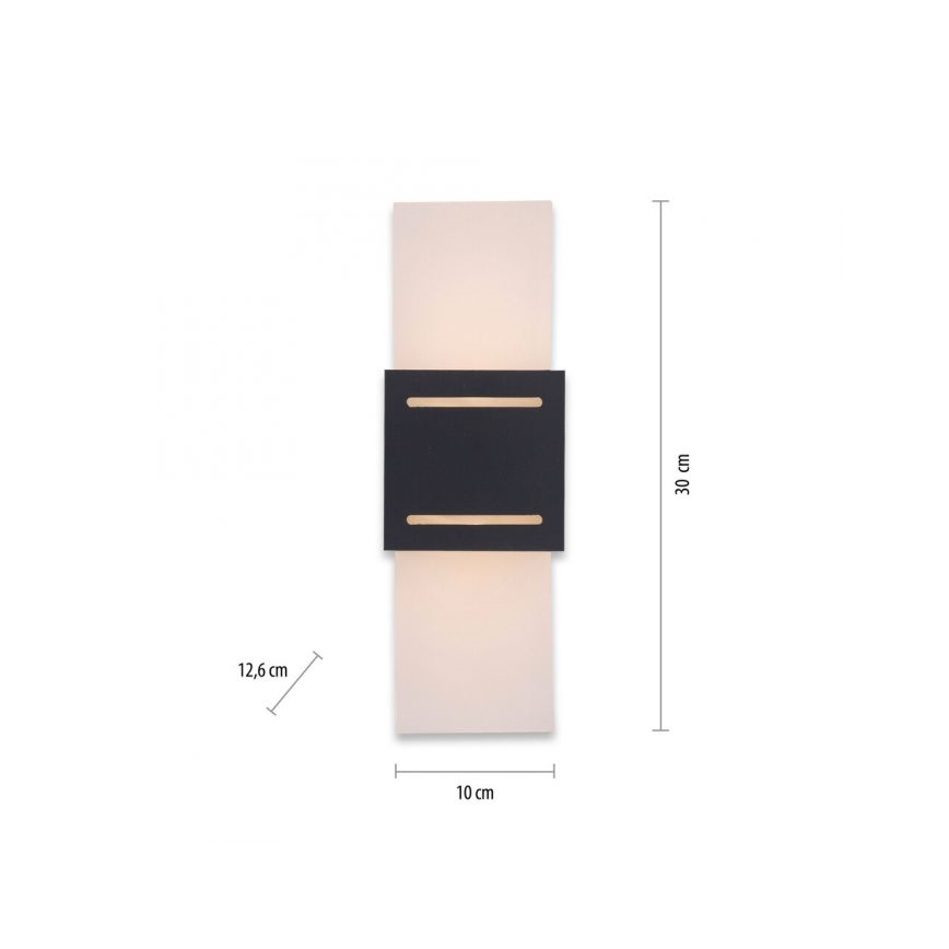 Paul Neuhaus 9007-13 - Zidna lampa ORMA 1xG9/40W/230V crno