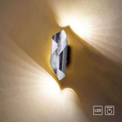 Paul Neuhaus 9030-21 - LED Zidna lampa NEVIS LED/6W/230V srebrno