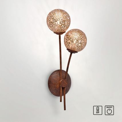 Paul Neuhaus 9032-48 - Zidna svetiljka GRETA 2xG9/40W/230V