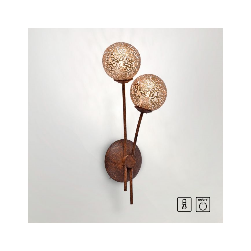 Paul Neuhaus 9032-48 - Zidna svetiljka GRETA 2xG9/40W/230V