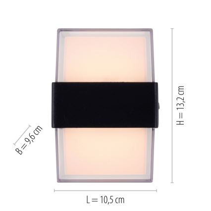 Paul Neuhaus 9480-13 - LED Spoljna zidna lampa CARA LED/8W/230V IP44