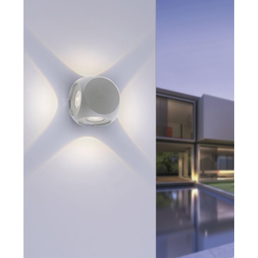 Paul Neuhaus 9485-21 - LED Spoljna zidna lampa CARLO 4xLED/0,8W/230V IP54