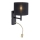 Paul Neuhaus 9646-18 - LED Zidna lampa ROBIN 1xE27/40W/230V + LED/2,1W crno