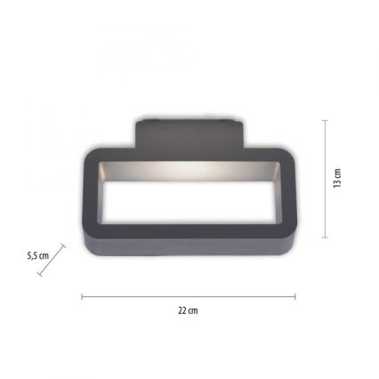 Paul Neuhaus 9668-13 - LED spoljašnje zidno svetlo HENDRIK LED/5,2W/230V IP54